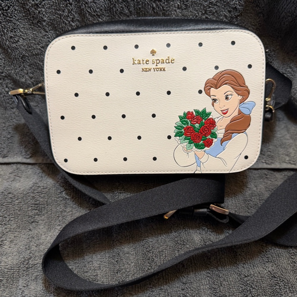 Kate Spade Disney Beauty & Beast Mini Camera Crossbody Bag-Great condition